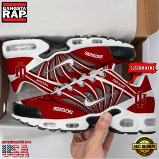 NCAA Indiana Hoosiers Sport Football Logo Custom Air Max Plus Shoes