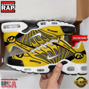 NCAA Iowa Hawkeyes Sport Football Logo Custom Air Max Plus Shoes