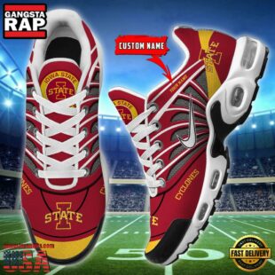 NCAA Iowa State Cyclones Sport Football Logo Custom Air Max Plus Shoes