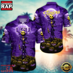 NCAA LSU TIGERS Halloween Jack Hawaiian Shirt