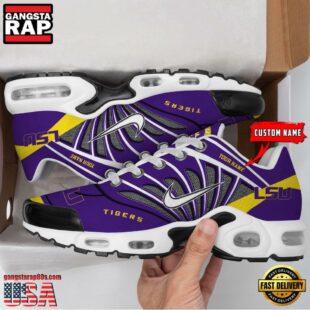 NCAA LSU Tigers Sport Football Logo Custom Air Max Plus Shoes