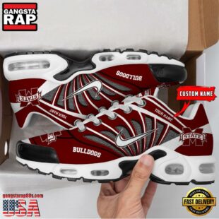 NCAA Mississippi State Bulldogs Sport Football Logo Custom Air Max Plus Shoes