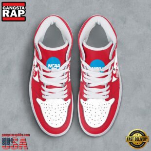 NCAA NC State Wolfpack Grunge Style Custom Air Jordan 1 Shoes