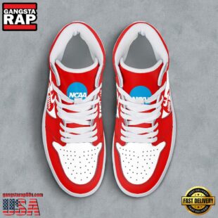 NCAA Nebraska Cornhuskers Grunge Style Custom Air Jordan 1 Shoes