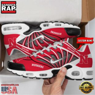 NCAA Nebraska Cornhuskers Sport Football Logo Custom Air Max Plus Shoes