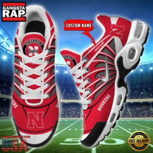 NCAA Nebraska Cornhuskers Sport Football Logo Custom Air Max Plus Shoes