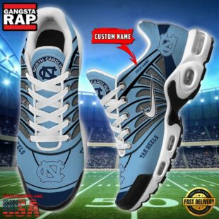 NCAA North Carolina Tar Heels Sport Football Logo Custom Air Max Plus Shoes