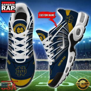 NCAA Notre Dame Fighting Irish Sport Football Logo Custom Air Max Plus Shoes