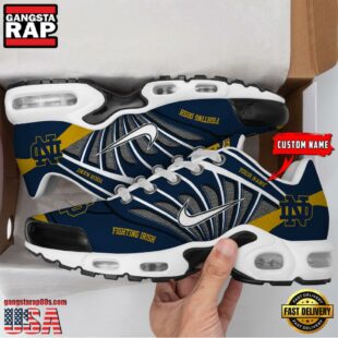 NCAA Notre Dame Fighting Irish Sport Football Logo Custom Air Max Plus Shoes