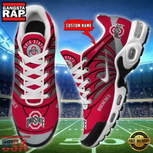 NCAA Ohio State Buckeyes Sport Football Logo Custom Air Max Plus Shoes