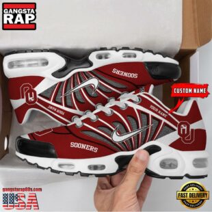 NCAA Oklahoma Sooners Sport Football Logo Custom Air Max Plus Shoes