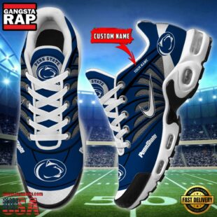 NCAA Penn State Nittany Lions Sport Football Logo Custom Air Max Plus Shoes