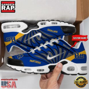 NCAA Pittsburgh Panthers Sport Football Logo Custom Air Max Plus Shoes