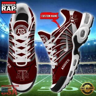 NCAA Texas A_M Aggies Sport Football Logo Custom Air Max Plus Shoes