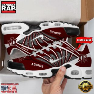 NCAA Texas A_M Aggies Sport Football Logo Custom Air Max Plus Shoes