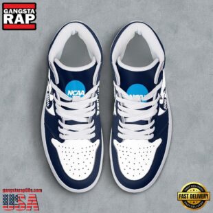 NCAA Uconn Huskies Grunge Style Custom Air Jordan 1 Shoes