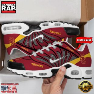 NCAA USC Trojans Sport Football Logo Custom Air Max Plus Shoes