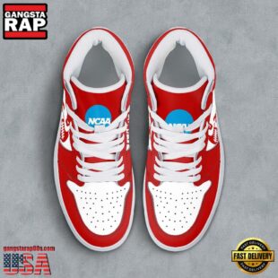 NCAA Utah Utes Grunge Style Custom Air Jordan 1 Shoes