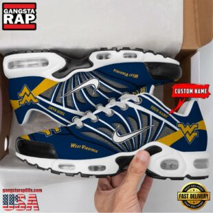 NCAA West Virginia Mountaineers Sport Football Logo Custom Air Max Plus Shoes