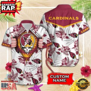 NFL Arizona Cardinals Grateful Dead Personalized Unisex Hawaiian Shirt