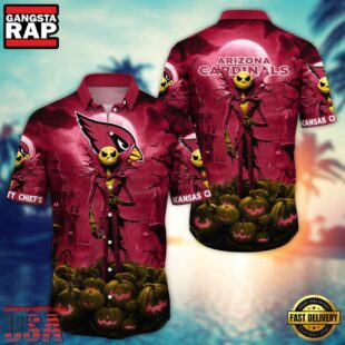 NFL Arizona Cardinals Halloween Jack Hawaiian Shirt