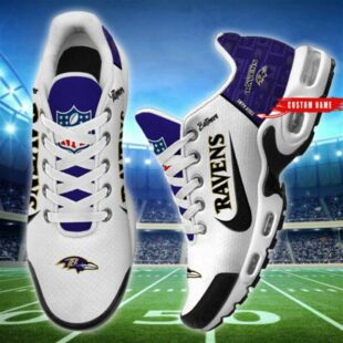 NFL Baltimore Ravens Custom Name Air Max Plus Shoes