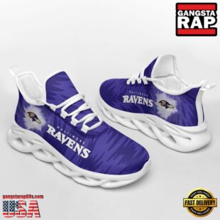 NFL Baltimore Ravens Zebra Sport Team Max Soul Shoes