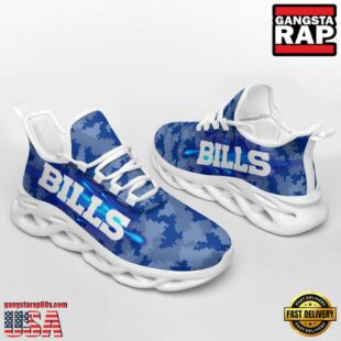 NFL Buffalo Bills Knitted Camouflage Sport Team Max Soul Shoes