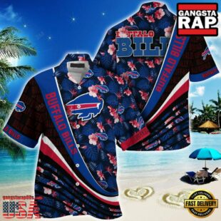 NFL Buffalo Bills Summer Hawaii Shirt With Tropical Flower Pattern