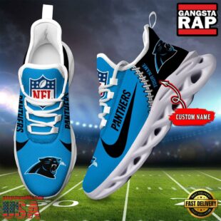 NFL Carolina Panthers Custom Name Max Soul Shoes Gift For Fans