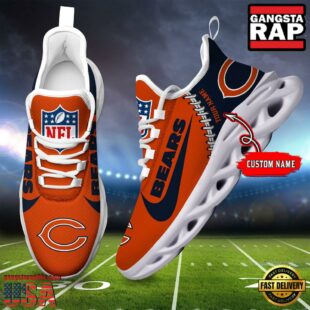 NFL Chicago Bear Custom Name Max Soul Shoes Gift For Fans