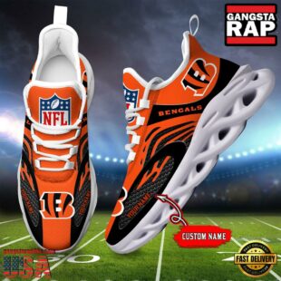 NFL Cincinnati Bengals Custom Max Soul Shoes