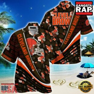 NFL Cleveland Browns Summer Hawaii Shirt With Tropical Flower Pattern