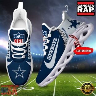 NFL Dallas Cowboys Custom Name Max Soul Shoes Gift For Fans