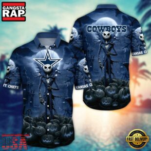 NFL Dallas Cowboys Halloween Jack Hawaiian Shirt