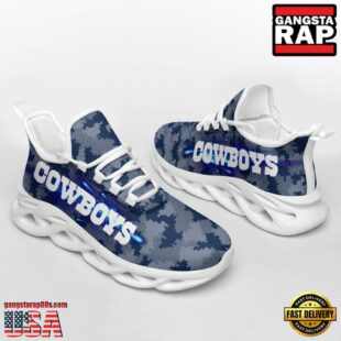 NFL Dallas Cowboys Knitted Camouflage Sport Team Max Soul Shoes