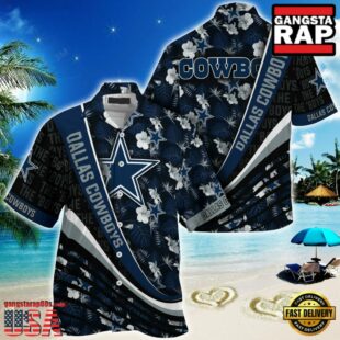 NFL Dallas Cowboys Summer Hawaii Shirt With Tropical Flower Pattern