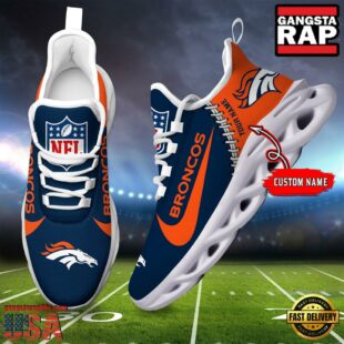 NFL Denver Broncos Custom Name Max Soul Shoes Gift For Fans