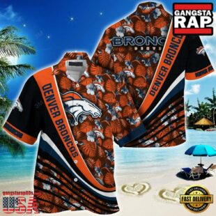 NFL Denver Broncos Summer Hawaii Shirt With Tropical Flower Pattern