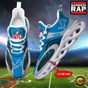 NFL Detroit Lions Custom Max Soul Shoes