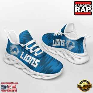 NFL Detroit Lions Zebra Sport Team Max Soul Shoes