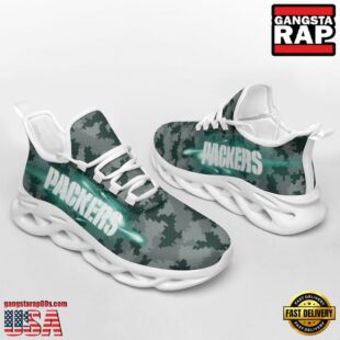 NFL Green Bay Packers Knitted Camouflage Sport Team Max Soul Shoes