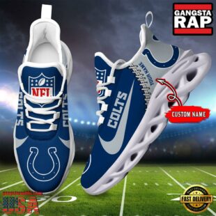 NFL Indianapolis Colts Custom Name Max Soul Shoes Gift For Fans