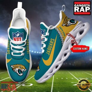 NFL Jacksonville Jaguars Custom Name Max Soul Shoes Gift For Fans