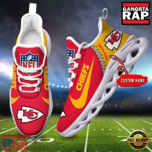 NFL Kansas City Chiefs Custom Name Max Soul Shoes Gift For Fans