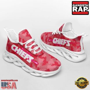 NFL Kansas City Chiefs Knitted Camouflage Sport Team Max Soul Shoes