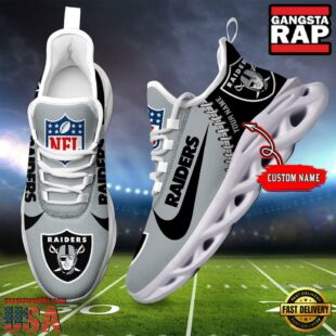 NFL Las Vegas Raiders Custom Name Max Soul Shoes Gift For Fans