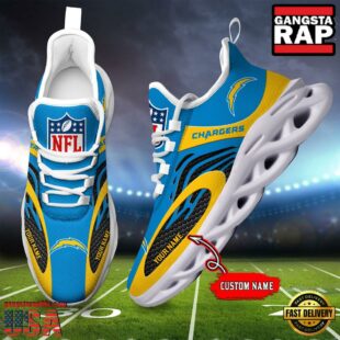 NFL Los Angeles Chargers Custom Max Soul Shoes