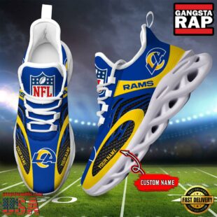 NFL Los Angeles Rams Custom Max Soul Shoes