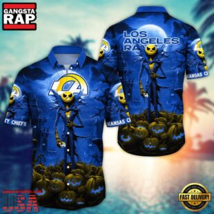 NFL Los Angeles Rams Halloween Jack Hawaiian Shirt